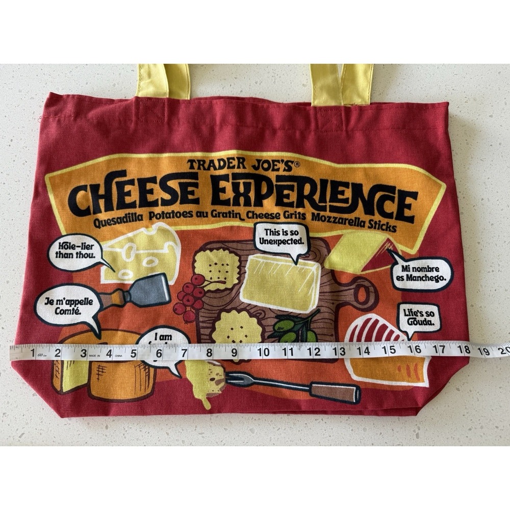 Trader Joe's Cheese Canvas Tote Bag - Picture 7 of 7